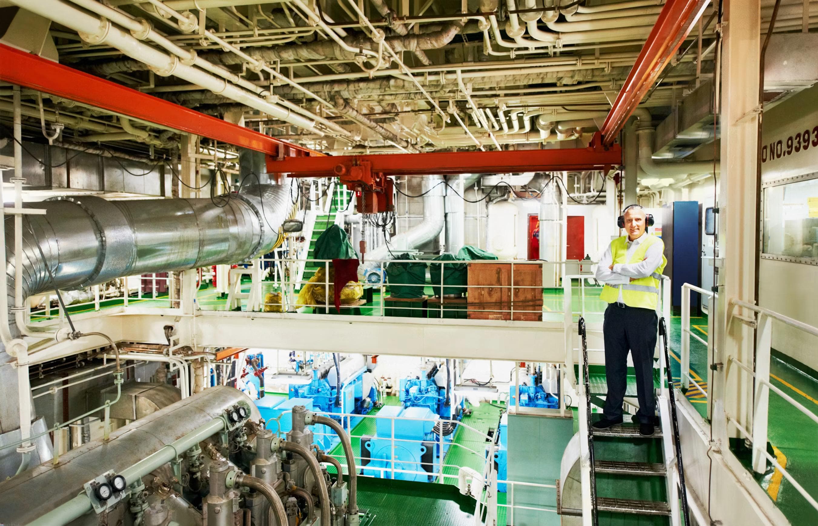 Commercial chiller plant and HVAC mechanical room engineered by AMBIT Engineers